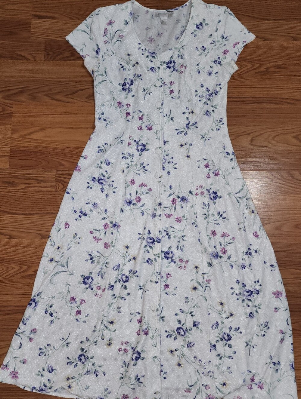 Vtg 90s Cottagecore Maxi Dress Sz S* Floral Lace Corset Back Prairie Romantic